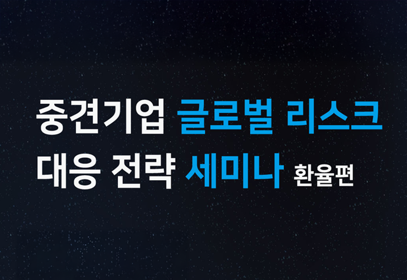 중견기업 글로벌 리스크 대응전략 세미나 환율편